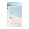 Vintage Santa Barbara Summer Time Tropical Illustration Outdoor Canvas Print - 28x40